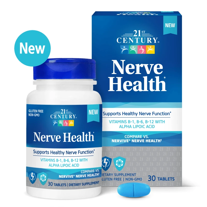 21st Century Nerve Health - Формула за Нервната Система, Разфасовка 30 tabs