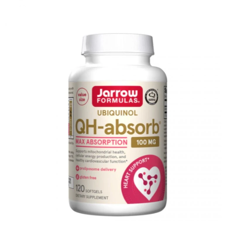 Jarrow Formulas Ubiquinol - QH-absorb® 100mg - Убихинол, Разфасовка 120 caps