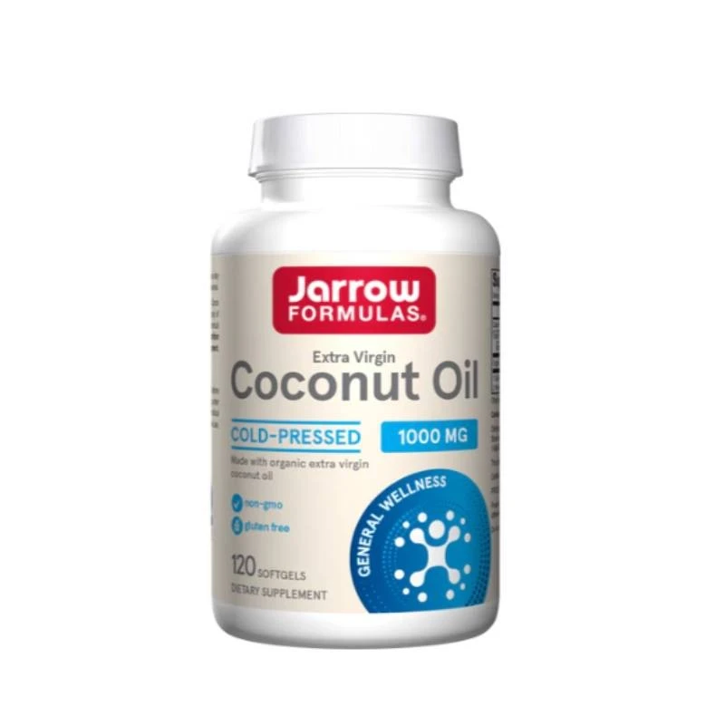 Jarrow Formulas Coconut Oil 1000mg Extra Virgin - Екстракт от Кокосово Масло, Разфасовка 120 sgels