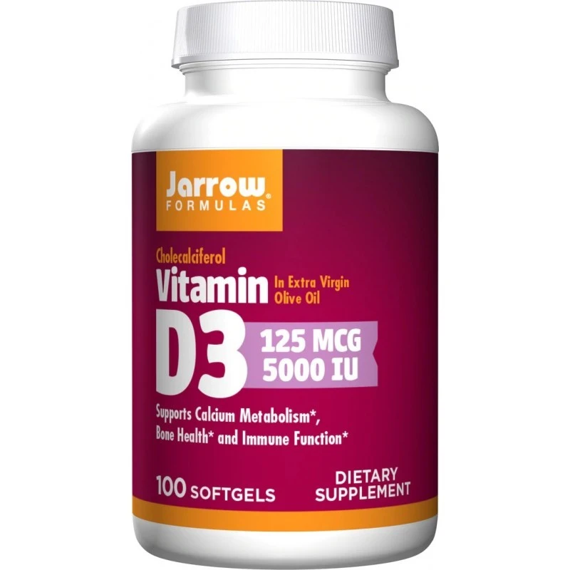 Jarrow Formulas Vitamin D3 5000 - Витамин D, Разфасовка 100 sgels
