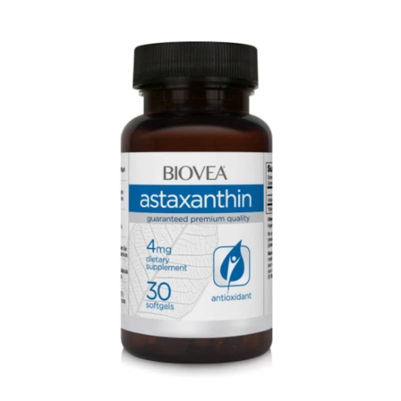 Biovea Astaxanthin 4mg - Астаксантин, Разфасовка 30 sgels