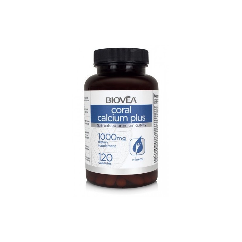 Biovea Coral Calcium Plus 1000mg - Коралов Калций, Разфасовка 120 caps