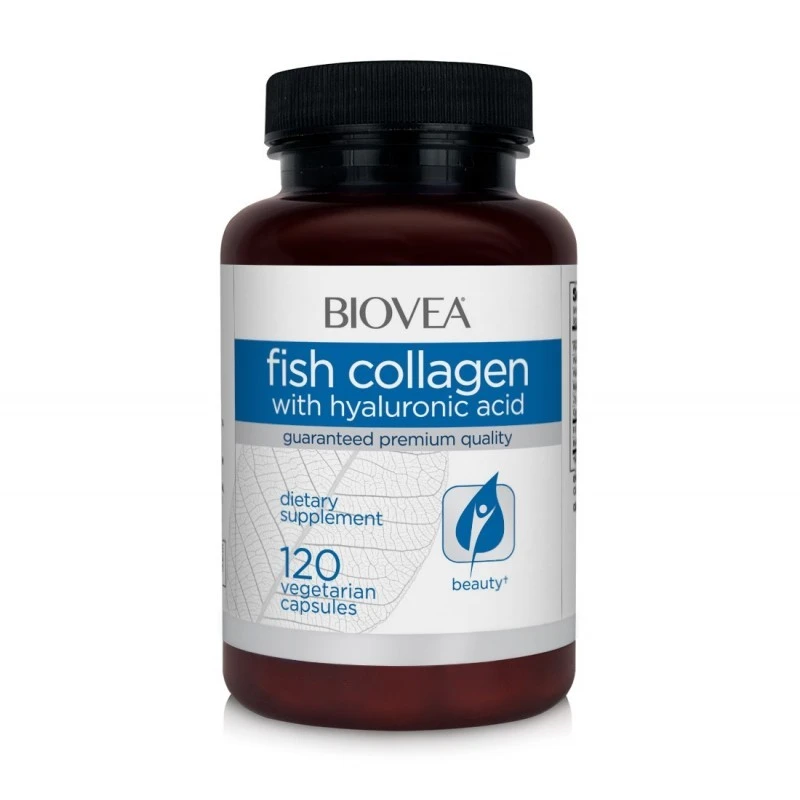 Biovea Fish Collagen & Hyaluronic Acid - Колаген + Хиалуронова Киселина, Разфасовка 120 caps