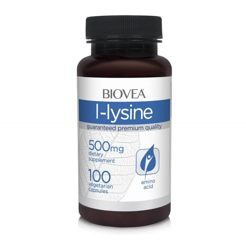 Biovea L-Lysine 500mg - Лизин, Разфасовка 100 caps
