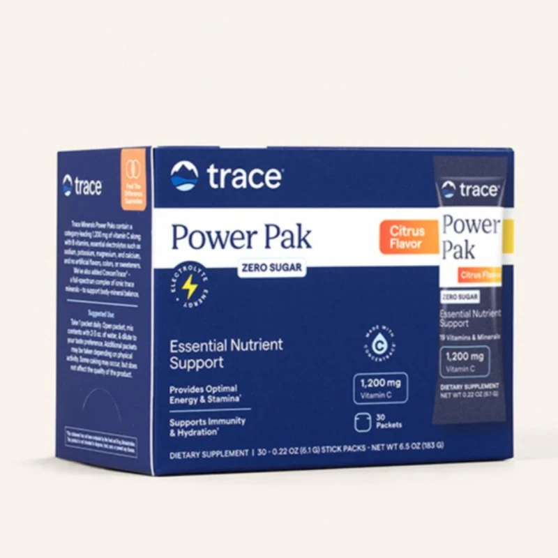 Trace Minerals Sugar Free Power Pak - Мултивитамини и Минерали, Вкус Цитрус, Разфасовка 30 packs