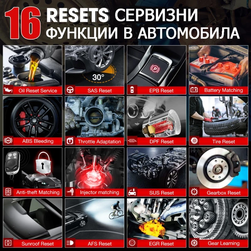 Уред за автомобилна диагностика модел Ediag на български