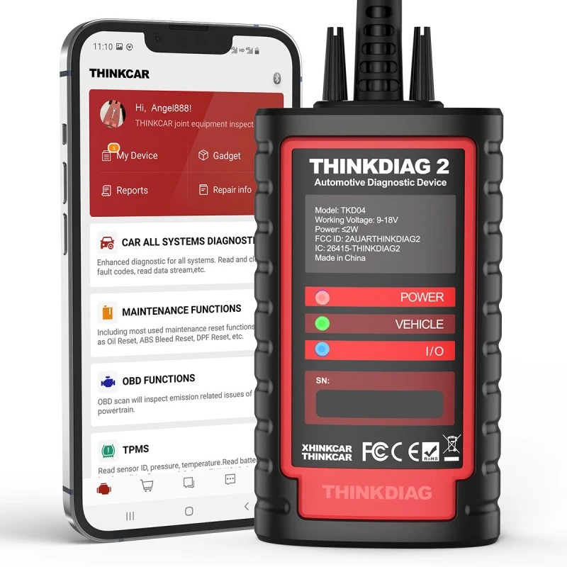 Уред за автомобилна диагностика модел Thinkdiag 2 на български