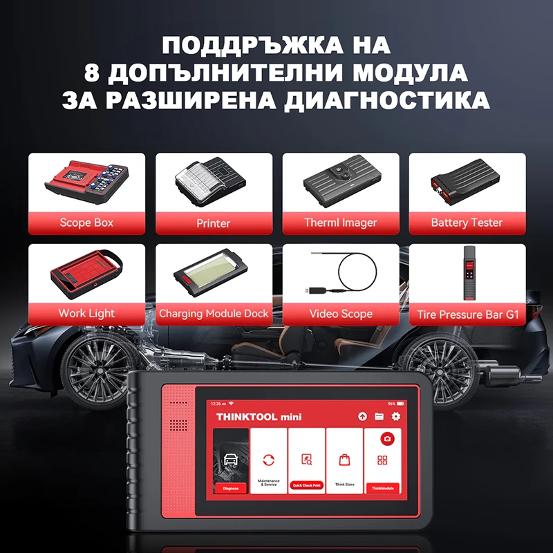 Автомобилна диагностика на български Thinktool mini