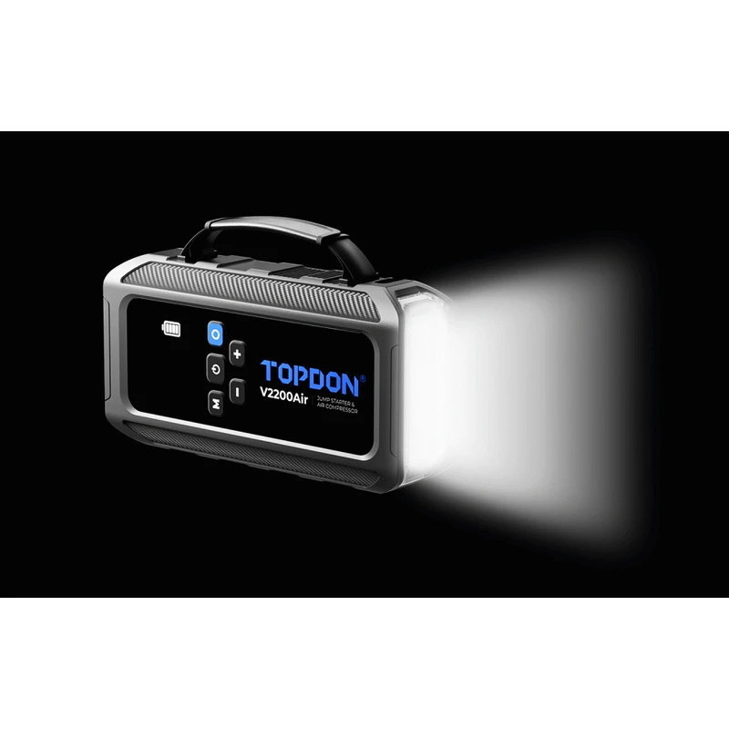 Бустер батерия за подаване на ток на автомобил модел Topdon V2200 air