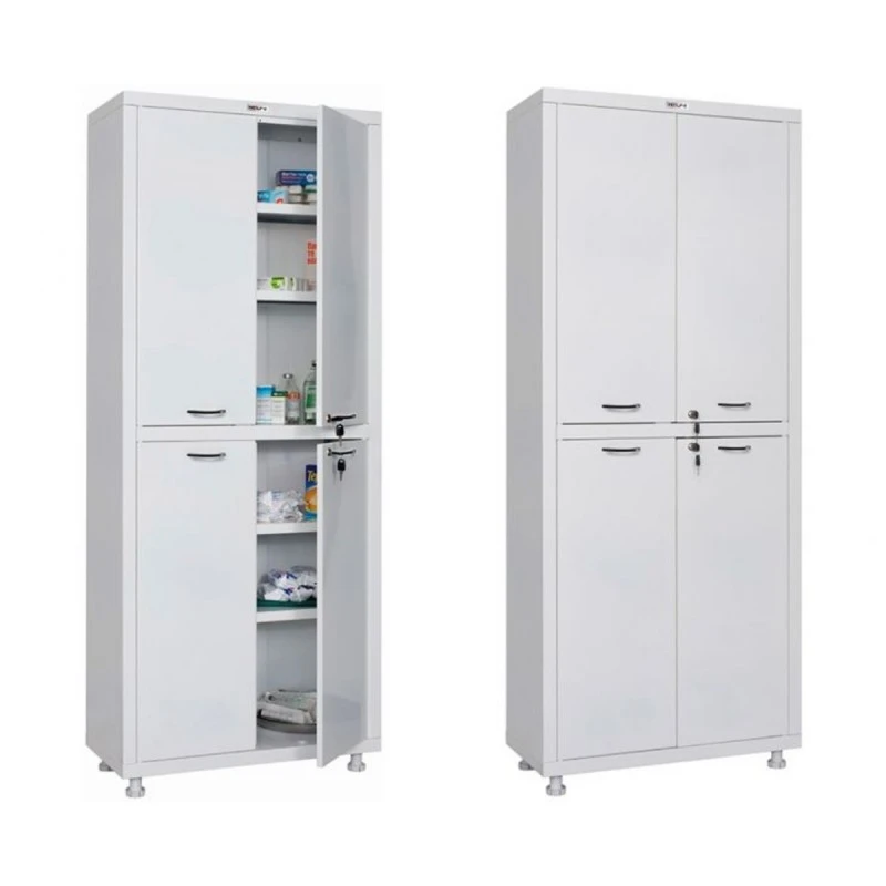 Метален медицински шкаф PROMET - МД 2 1670 SS