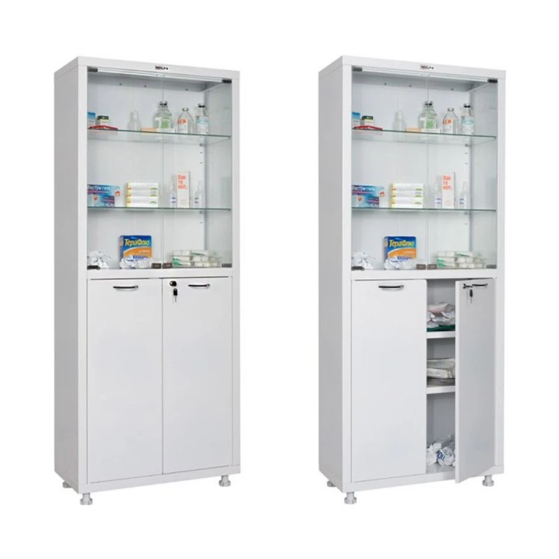 Метален медицински шкаф PROMET-  МД 2 1780 SG