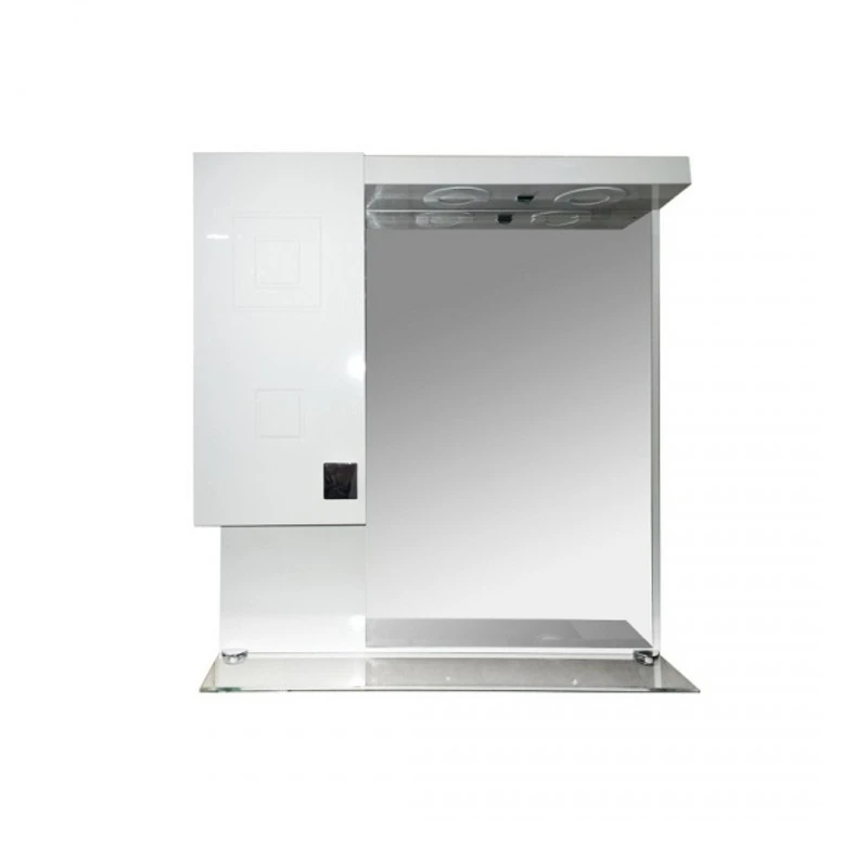 Мебел за баня с огледало и LED осветление Елиза с плавно затваряне