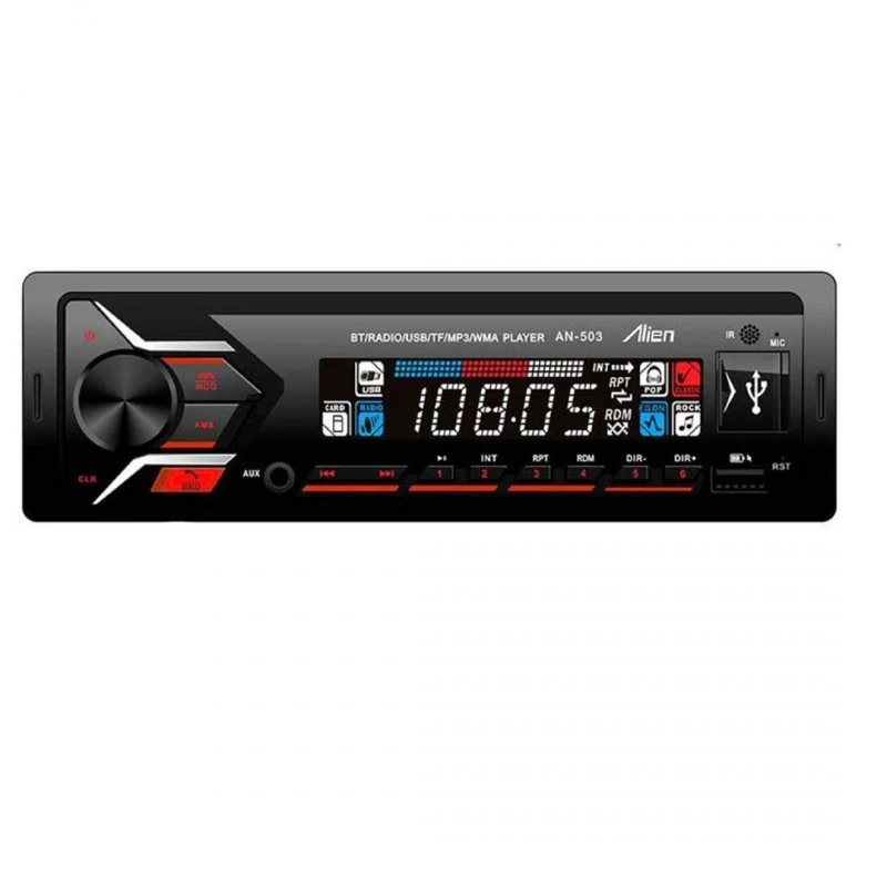 Автомобилен радио MP3 плеър AN-503, AUX, FM, SD, USB, BLT 4x50W, 12VDC