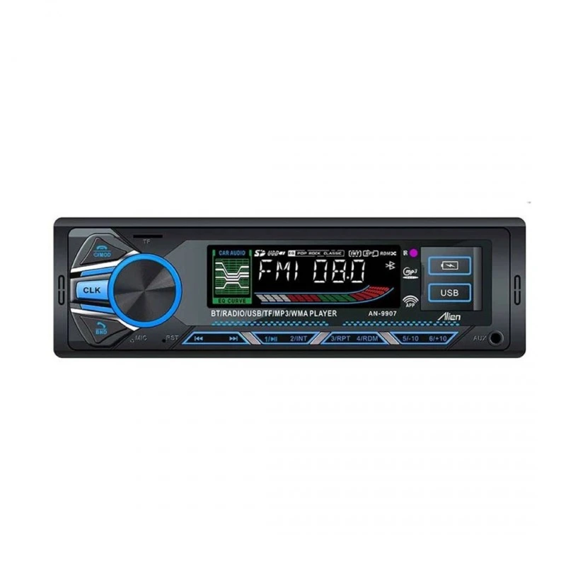 Автомобилен радио MP3 плеър AN-9907, AUX, FM, SD, USB, BLT 4x50W, 12VDC