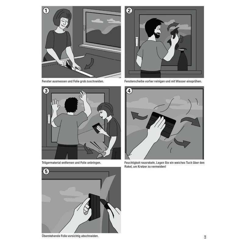 Статично фолио Коледни елхи, 150x20 см