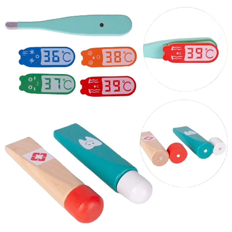 Дървен лекарски комплект в куфарче MalPlay