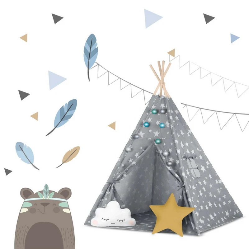 Детска палатка за игра в сиво, Nukido