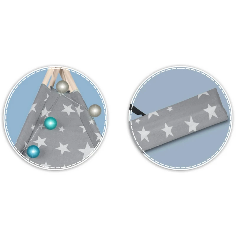 Детска палатка за игра в сиво, Nukido