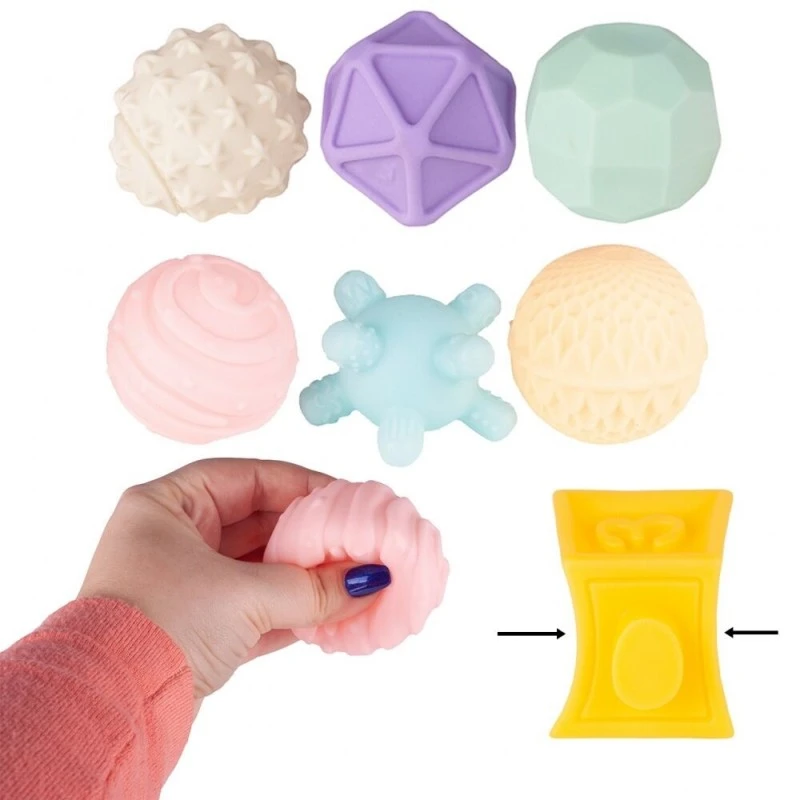 Бебешки сензорен комплект MalPlay, 12 части