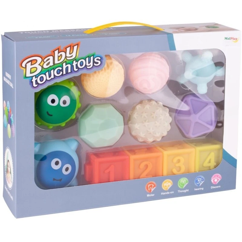Бебешки сензорен комплект MalPlay, 12 части