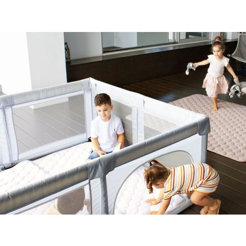 Детска Кошара За Игра JANSHOP, 200 х 200 см, Сива