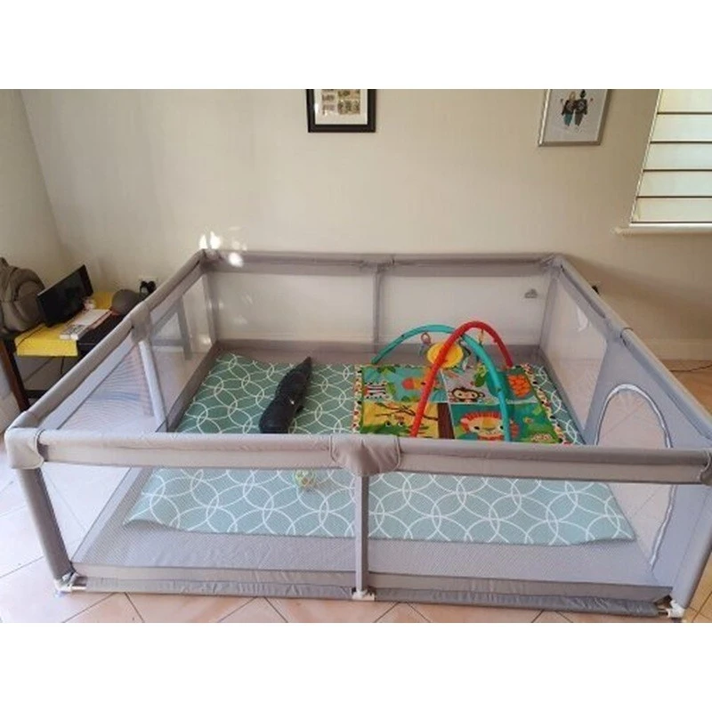 Детска Кошара За Игра JANSHOP, 200 х 200 см, Сива