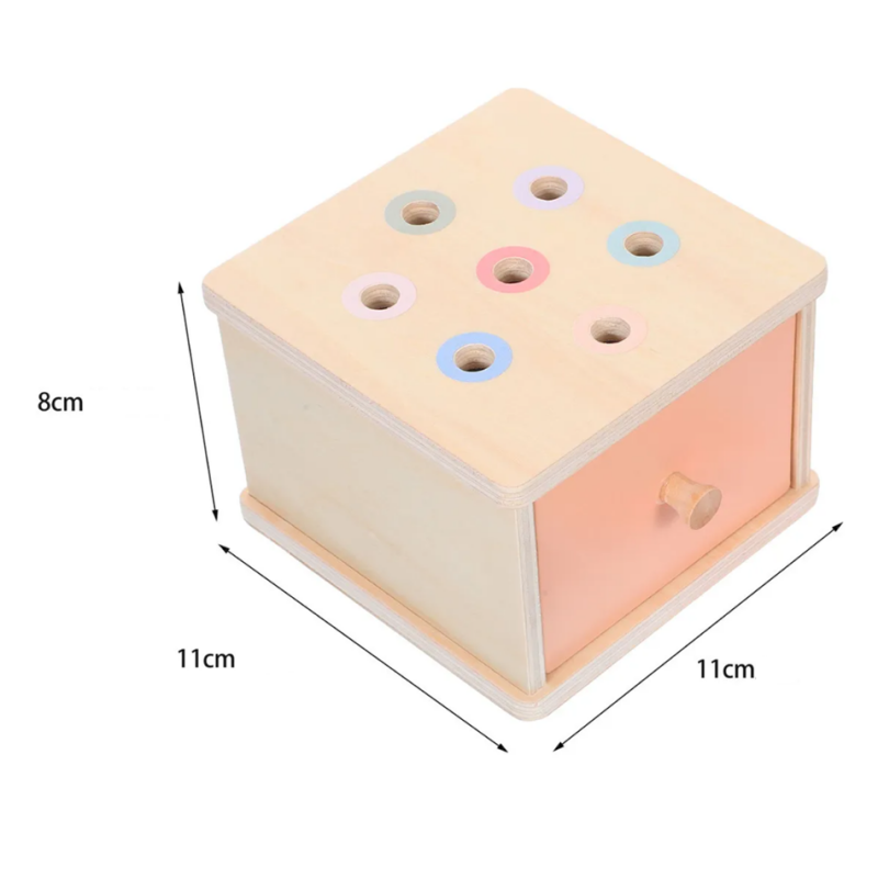Монтесори чекмедже за сортиране с цилиндри, MalPlay