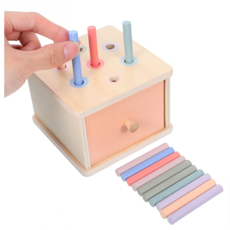 Монтесори чекмедже за сортиране с цилиндри, MalPlay