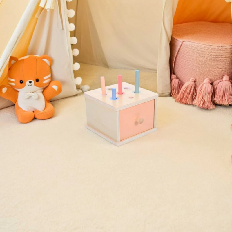 Монтесори чекмедже за сортиране с цилиндри, MalPlay