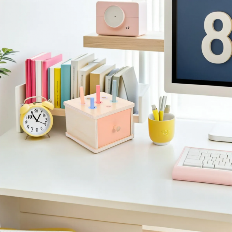 Монтесори чекмедже за сортиране с цилиндри, MalPlay