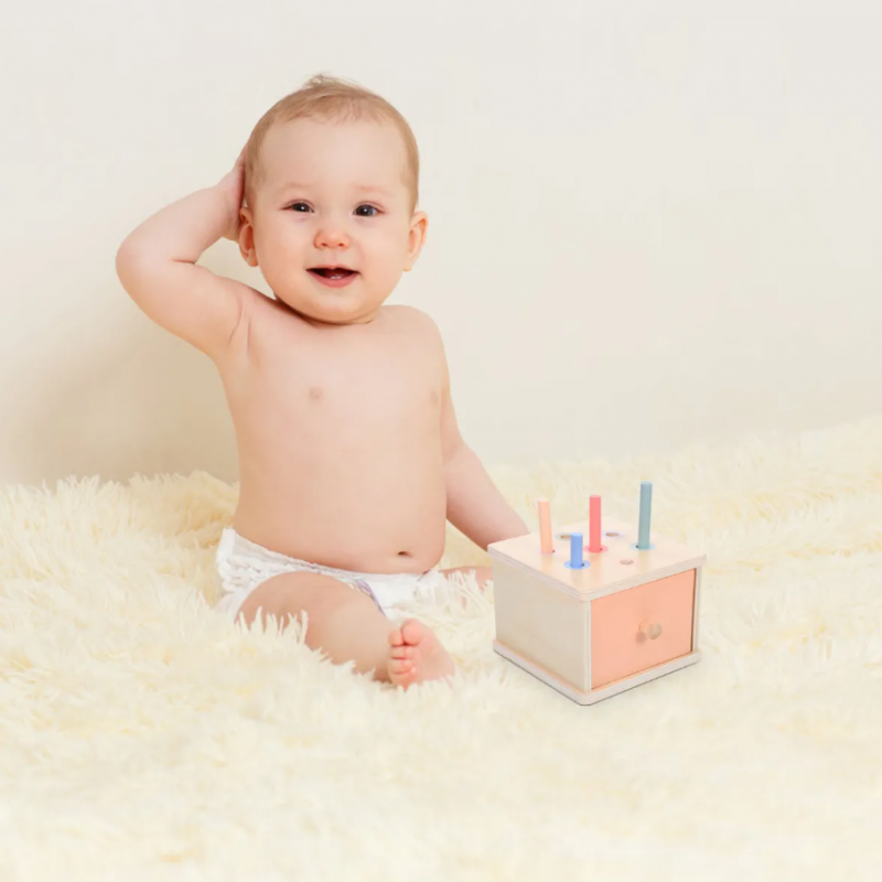 Монтесори чекмедже за сортиране с цилиндри, MalPlay