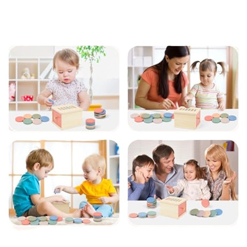 Образователна Монтесори кутия  - чекмедже с жетони, MalPlay