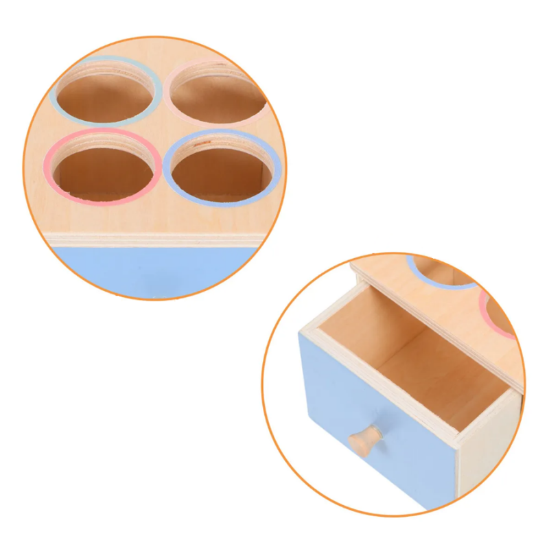 Образователна Монтесори кутия  - чекмедже с топчета, MalPlay