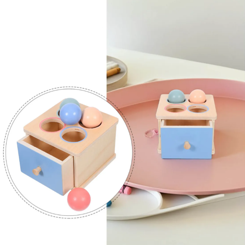 Образователна Монтесори кутия  - чекмедже с топчета, MalPlay