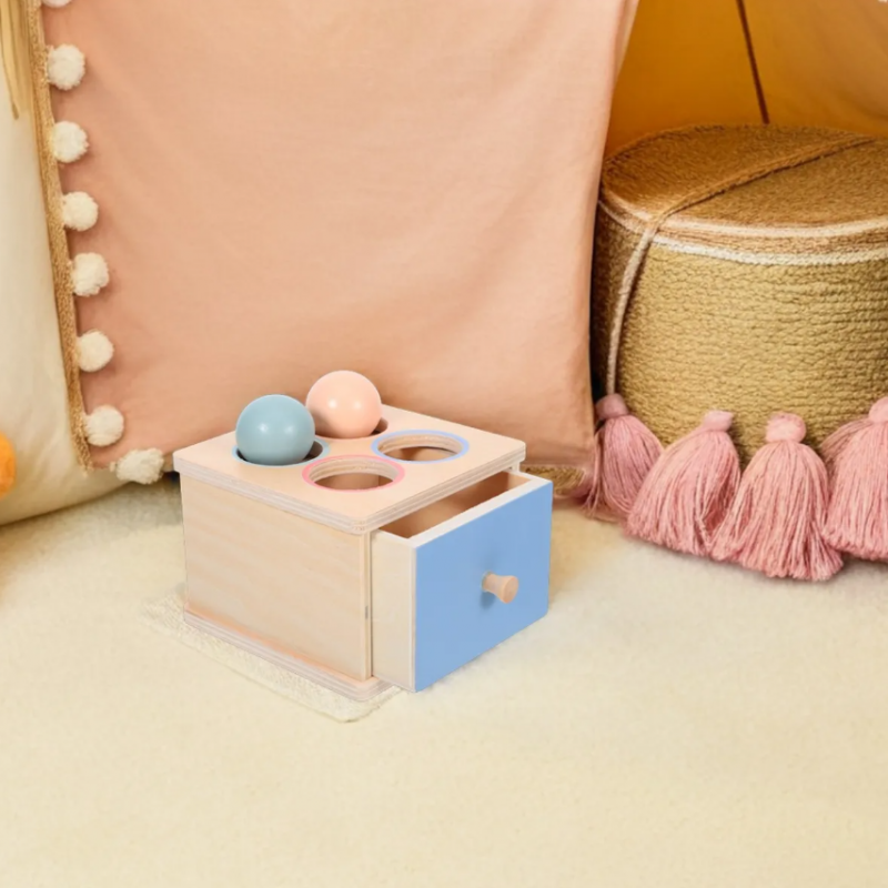 Образователна Монтесори кутия  - чекмедже с топчета, MalPlay