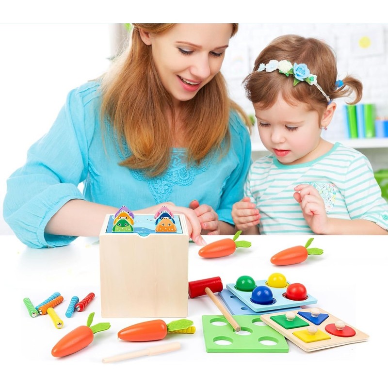 Монтесори сортер - 5 в 1, MalPlay