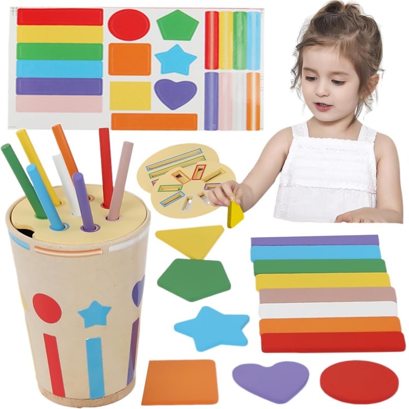 Монтесори дървен сортер - Цветове, MalPlay