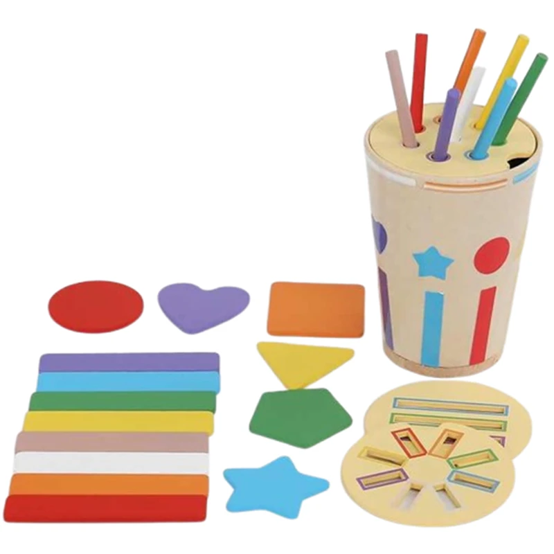 Монтесори дървен сортер - Цветове, MalPlay