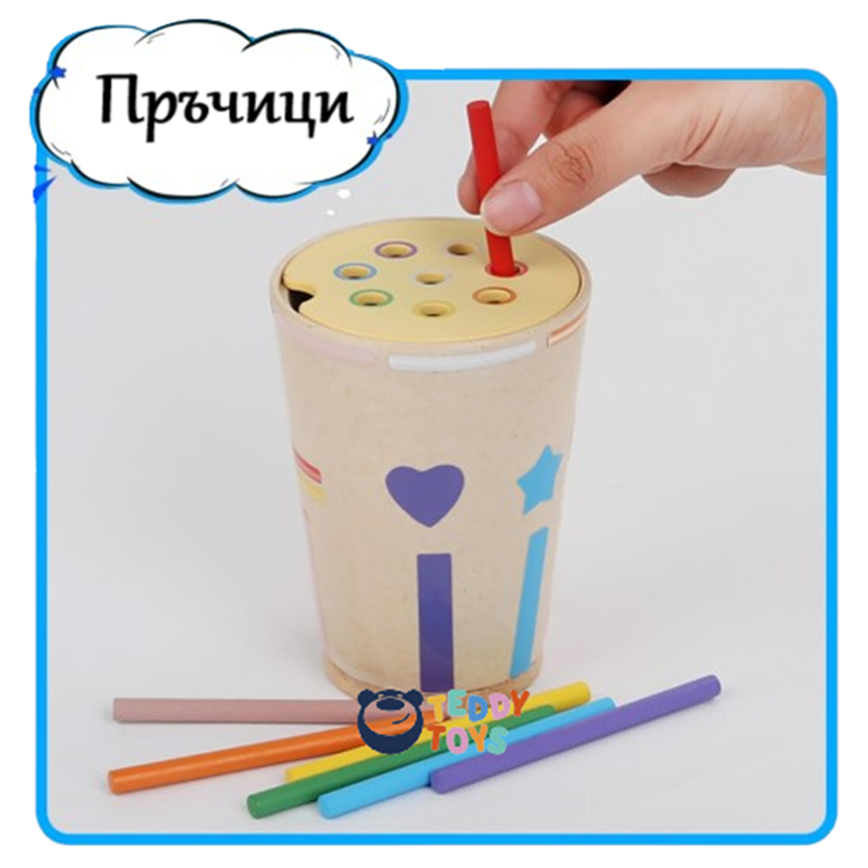 Монтесори дървен сортер - Цветове, MalPlay