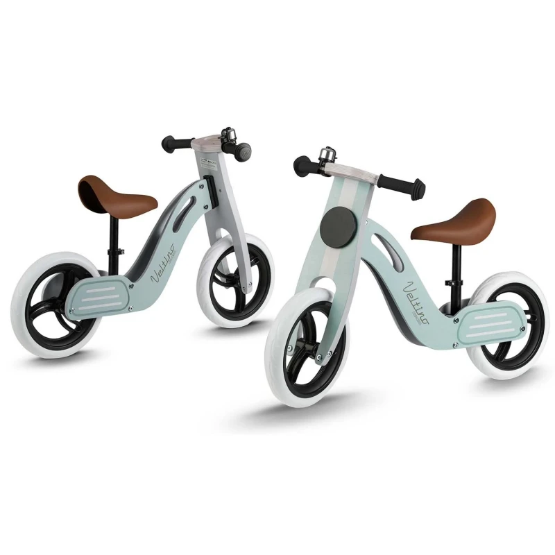 Дървено колело за баланс в светлосин цвят, Ricokids