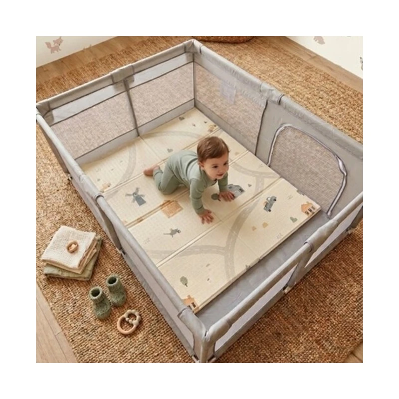 Комплект Кошара за игра с килимче, топки и дръжки - 1.20м х 1.60м