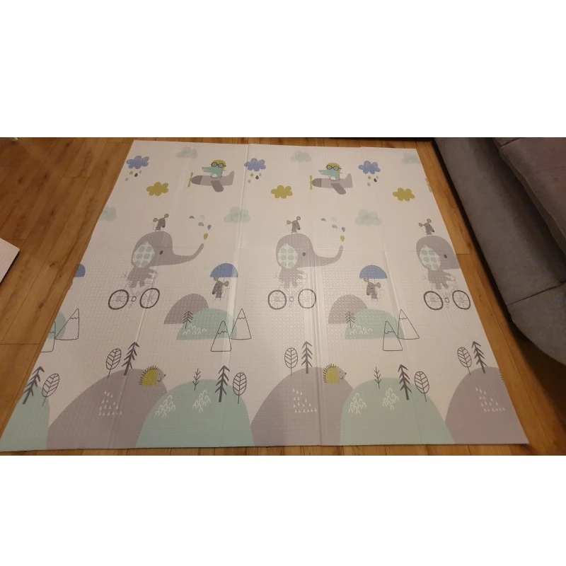 Килим за игра Ricokids, Жирафче с балони, Слонче, 180 х 200