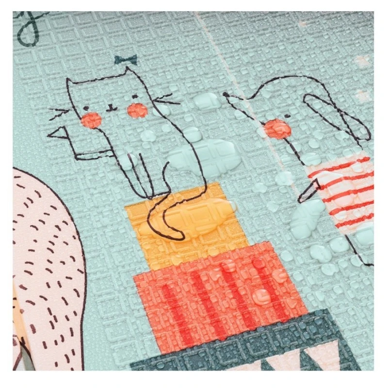 Килим за игра Ricokids, Жирафче с балони, Слонче, 180 х 200