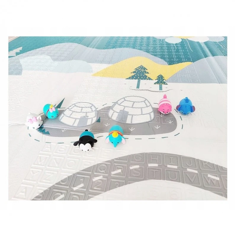 Дебело Килимче за игра MalPlay, Котета в планината, 180 х 200 х 1.5