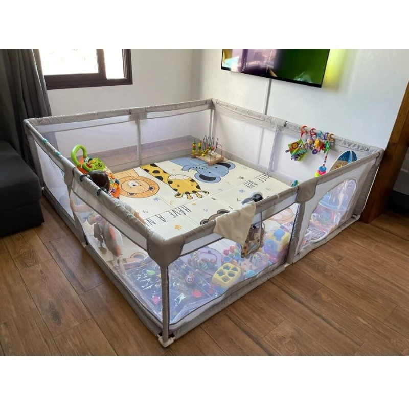 Детска Кошара За Игра JANSHOP, 180 х 200 см, Сива