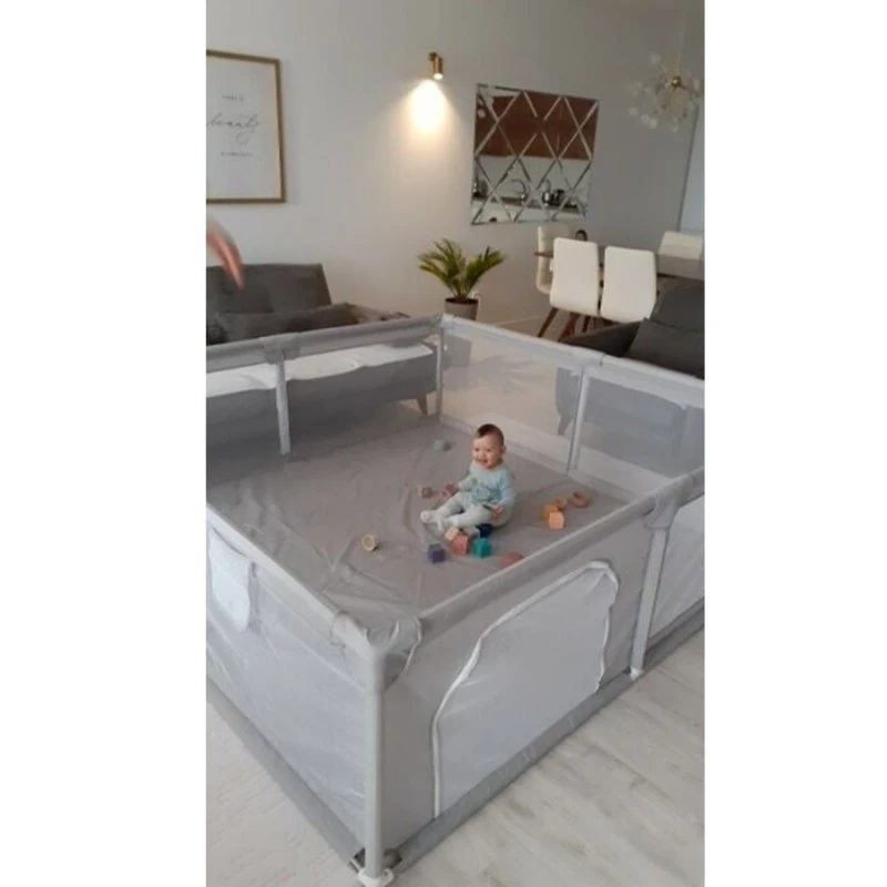 Детска Кошара За Игра JANSHOP, 180 х 200 см, Сива