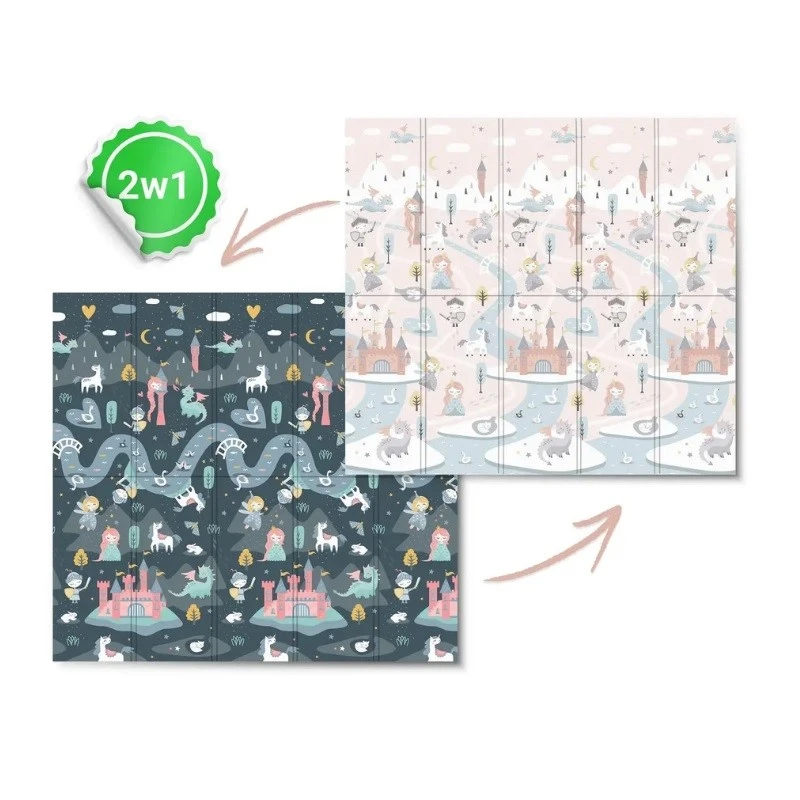 Детски килим NUKIDO, Принцеси, 180 х 200 х 1