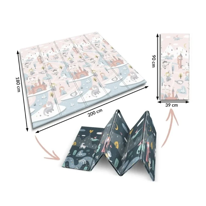 Детски килим NUKIDO, Принцеси, 180 х 200 х 1