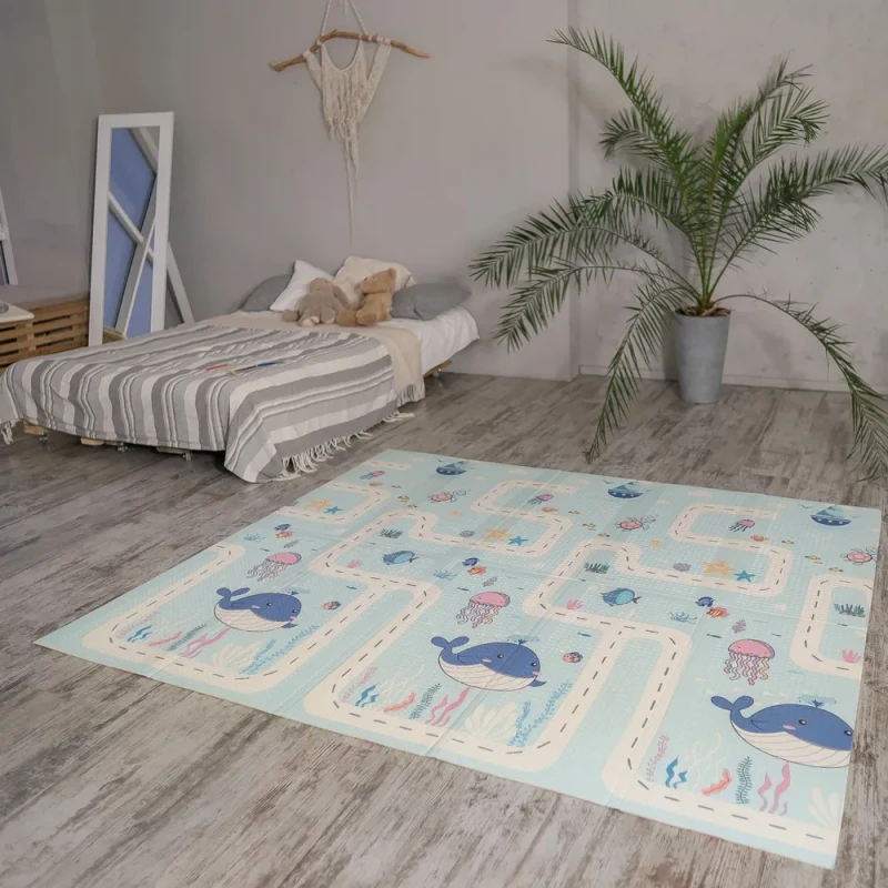 Килим за игра Ricokids, Въздушни балони, Морско приключение, 180х200