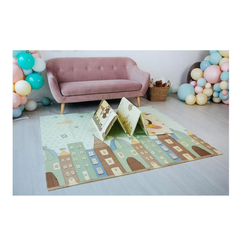 Детски килим за игра MalPlay, Приятели, 150 х 180 х 1